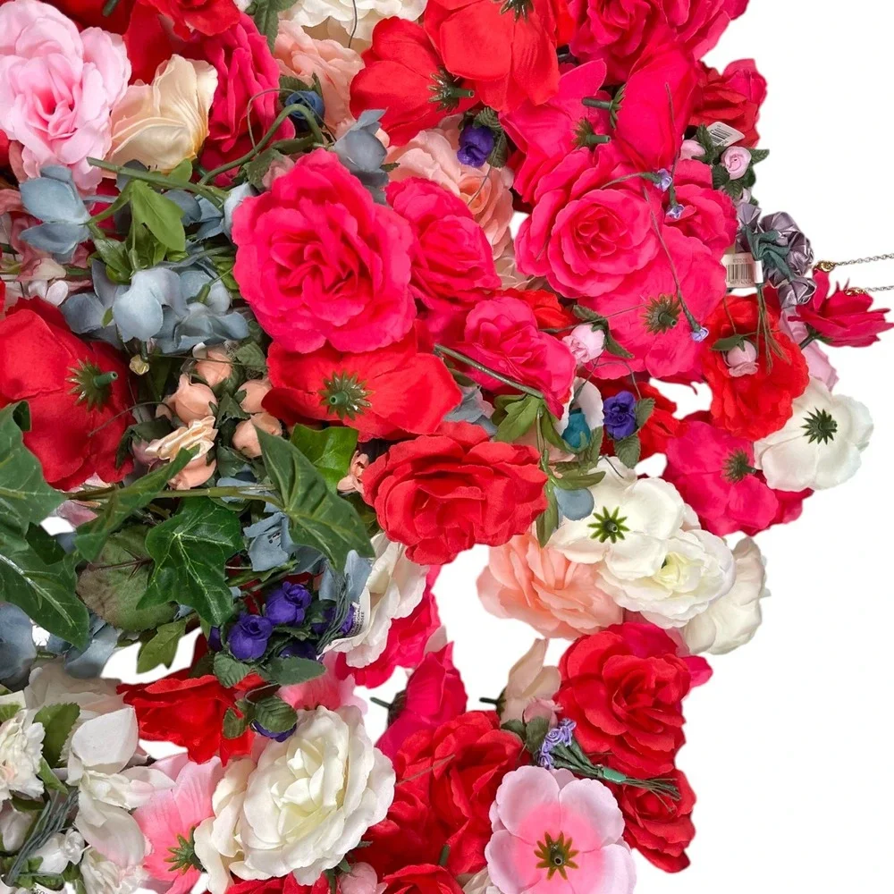 LAREGE Multicolor Artificial Flower Lot Blooms Faux Roses Craft Decor Boho